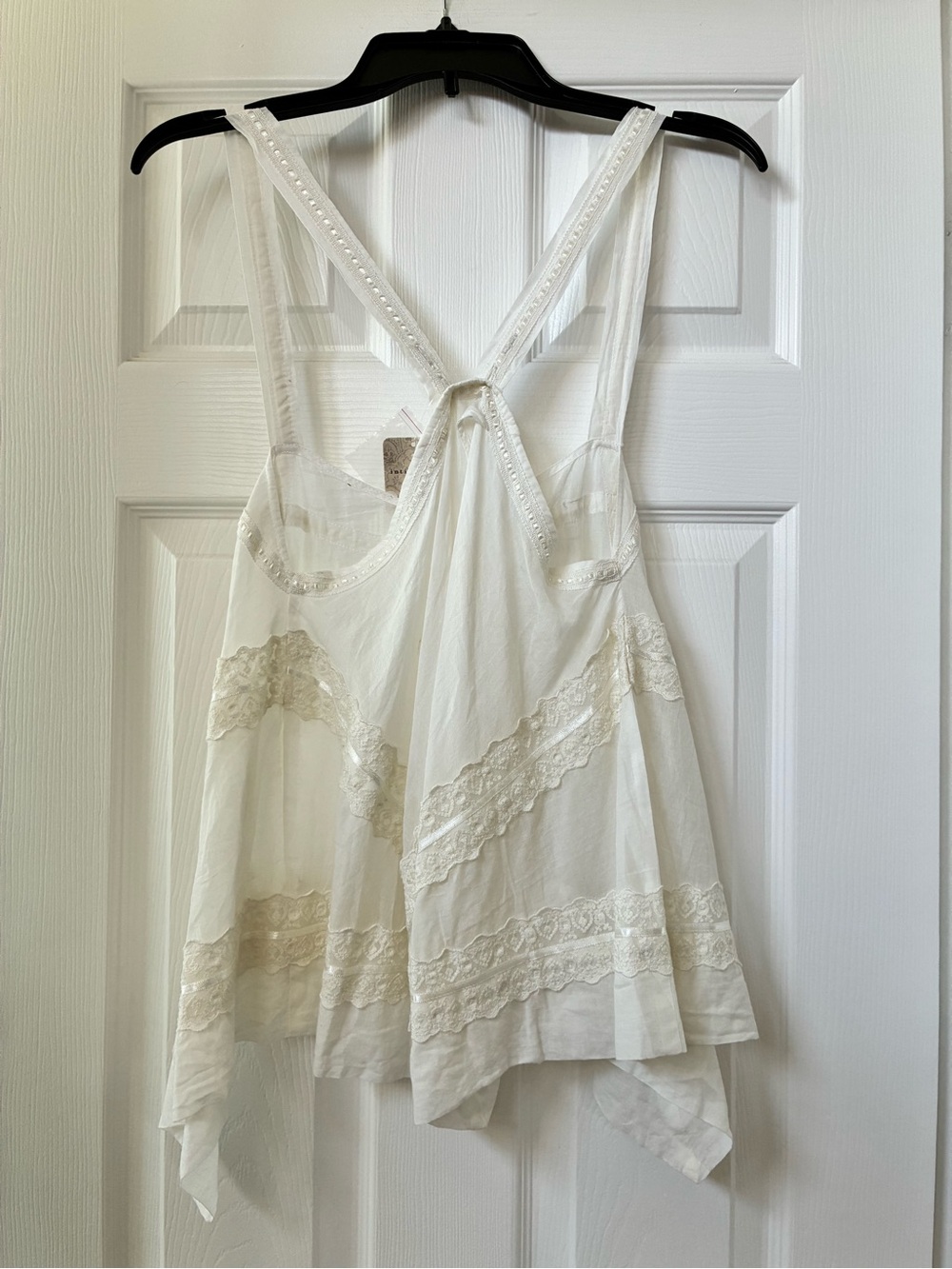 Free People Cream Lace-Trim Camisole - Picture 4 of 5